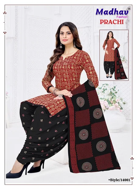 Prachi Vol 14 BY Madhav Cotton Printed Dress Material Wholesale Market In Surat